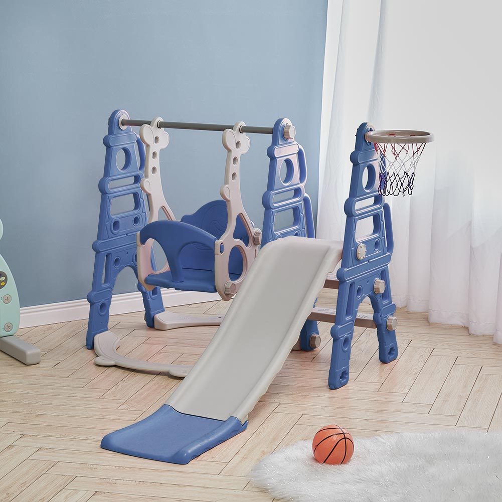 Indoor/Outdoor Climbing Frame with Slide for Toddlers