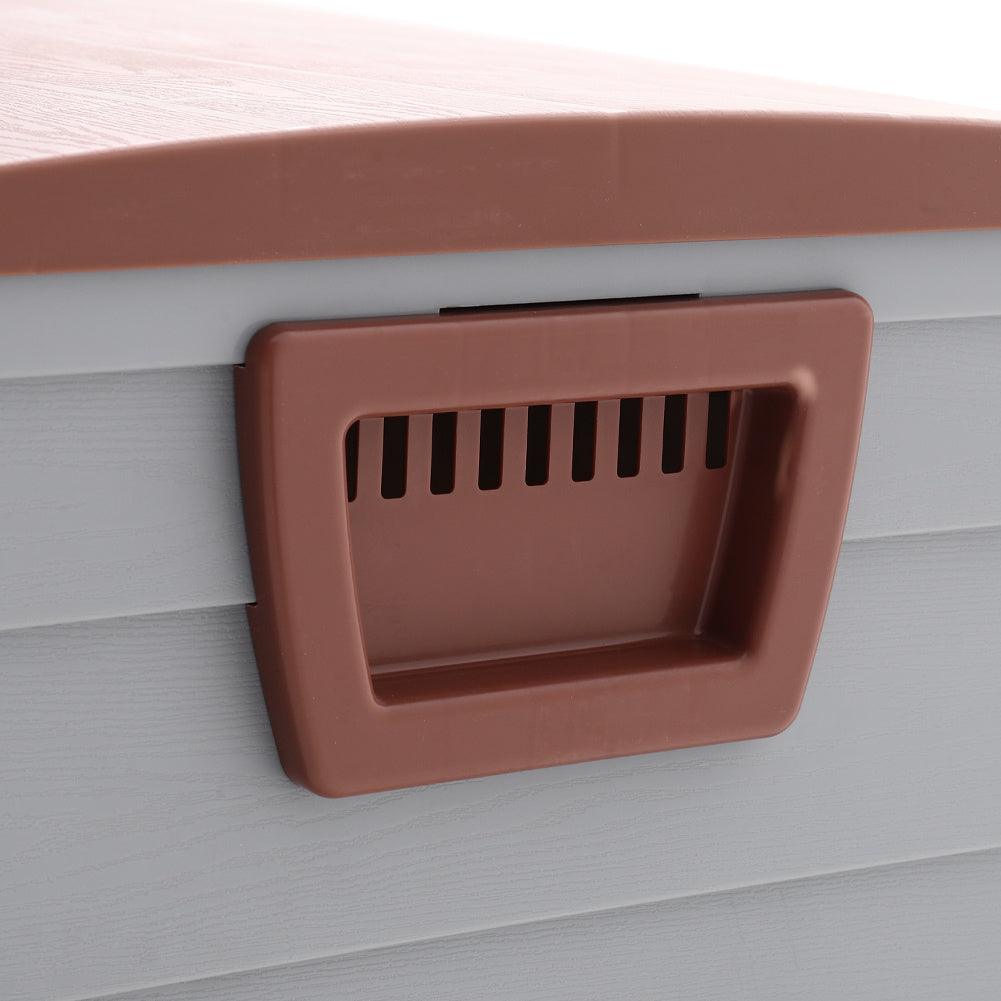 Plastic Extra Large Waterproof Garden Storage Box with Wheel