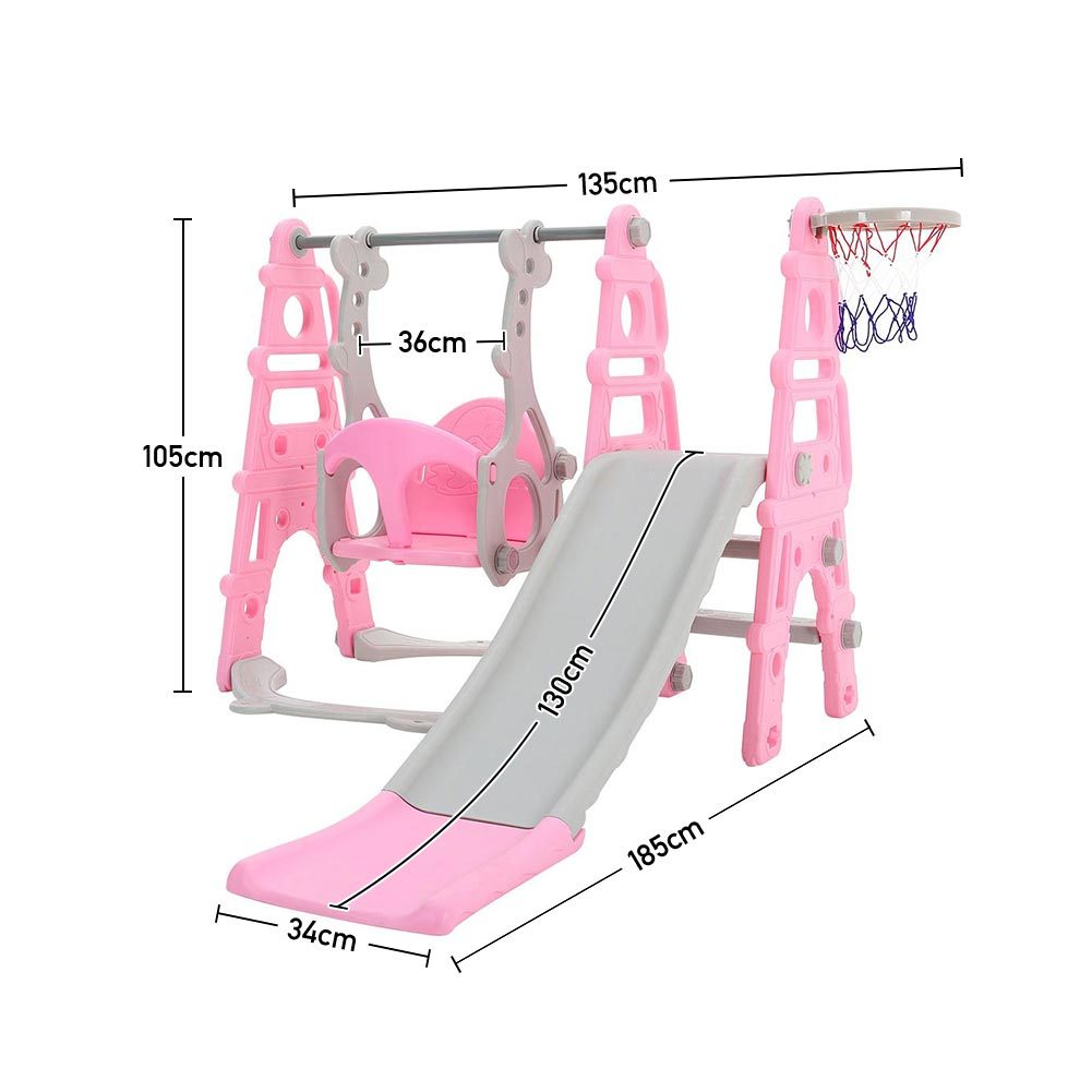 Indoor/Outdoor Climbing Frame with Slide for Toddlers