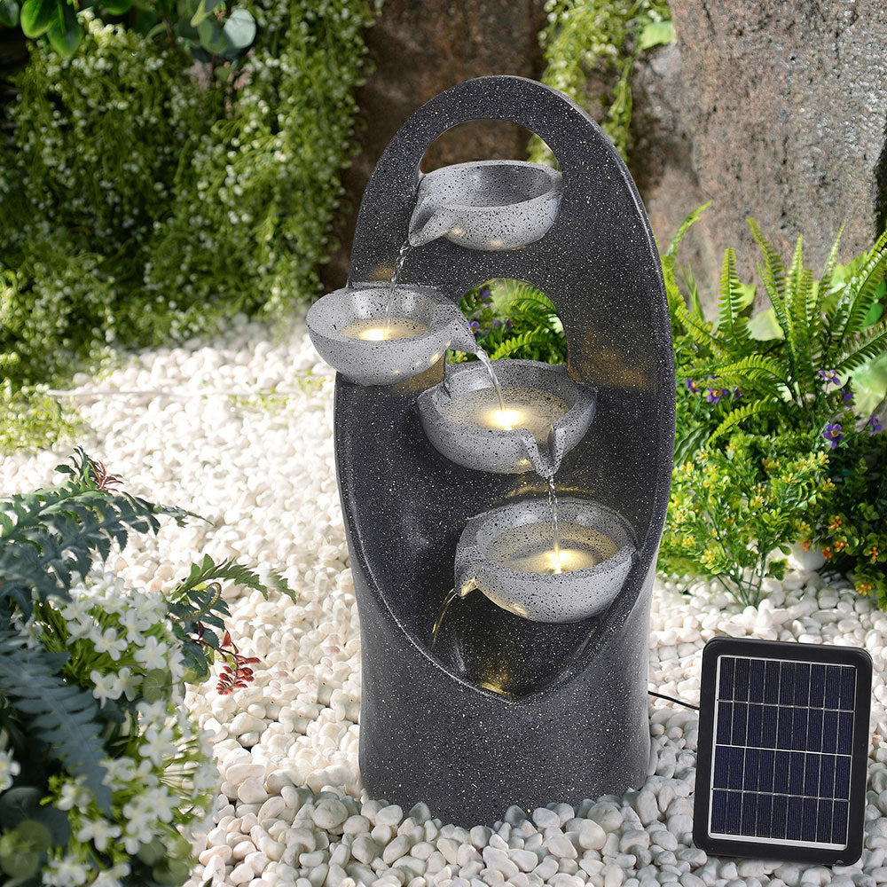 Outdoor Garden Solar Water Cascade Decoration
