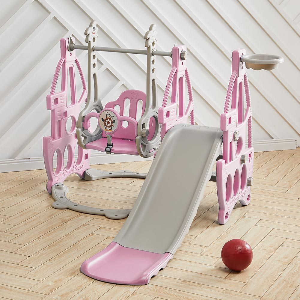 Indoor/Outdoor Climbing Frame with Slide for Toddlers