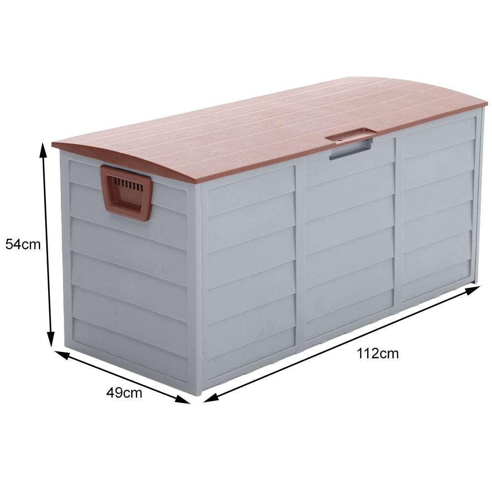 Plastic Extra Large Waterproof Garden Storage Box with Wheel