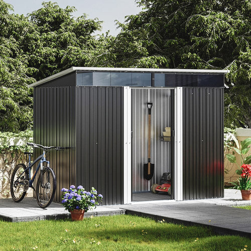 Metal Shed with Windows