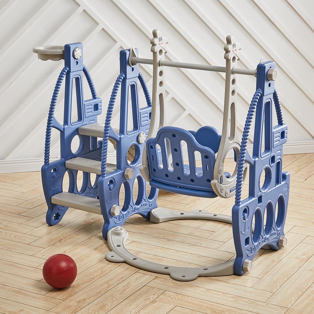 Indoor/Outdoor Climbing Frame with Slide for Toddlers