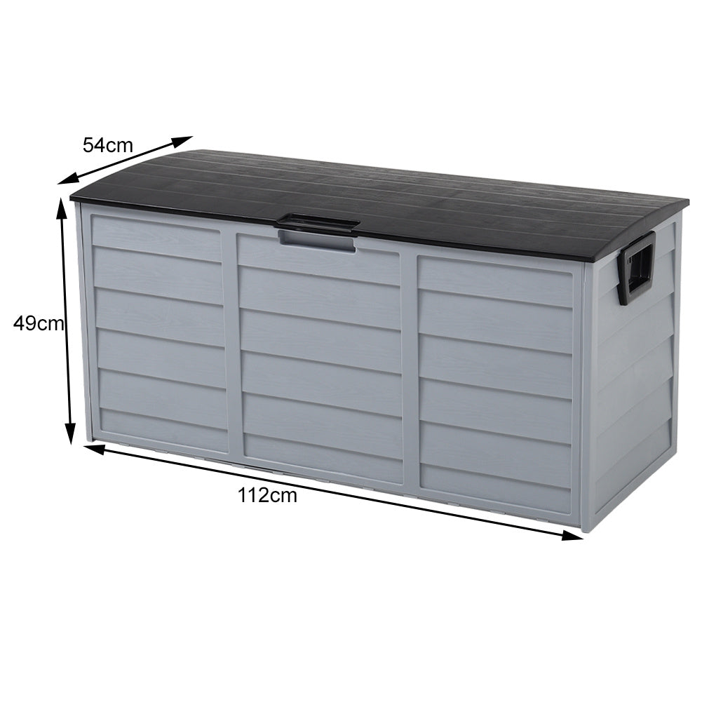 Plastic Extra Large Waterproof Garden Storage Box with Wheel