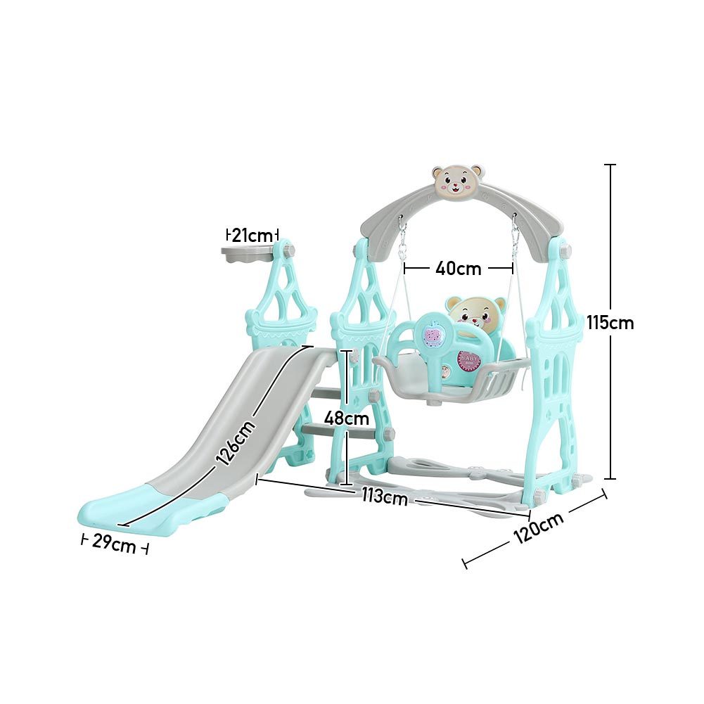 Indoor/Outdoor Climbing Frame with Slide for Toddlers