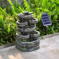 Outdoor Garden Solar Water Cascade Decoration