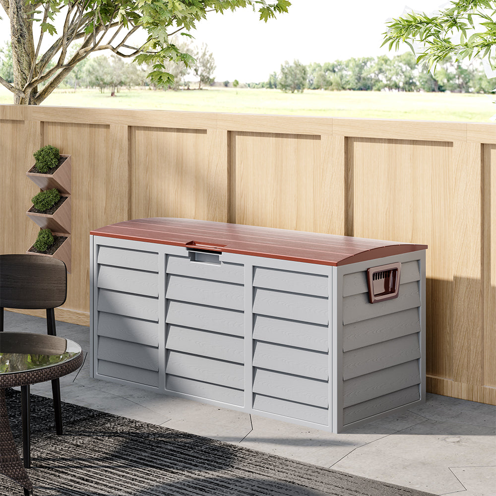 Plastic Extra Large Waterproof Garden Storage Box with Wheel