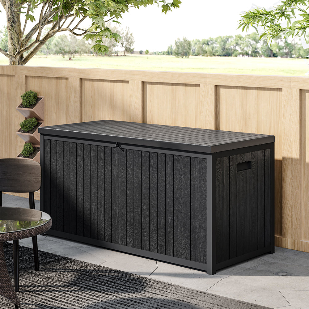 Updated Stylish Lockable Waterproof Garden Cushion Storage Box
