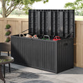 Updated Stylish Lockable Waterproof Garden Cushion Storage Box