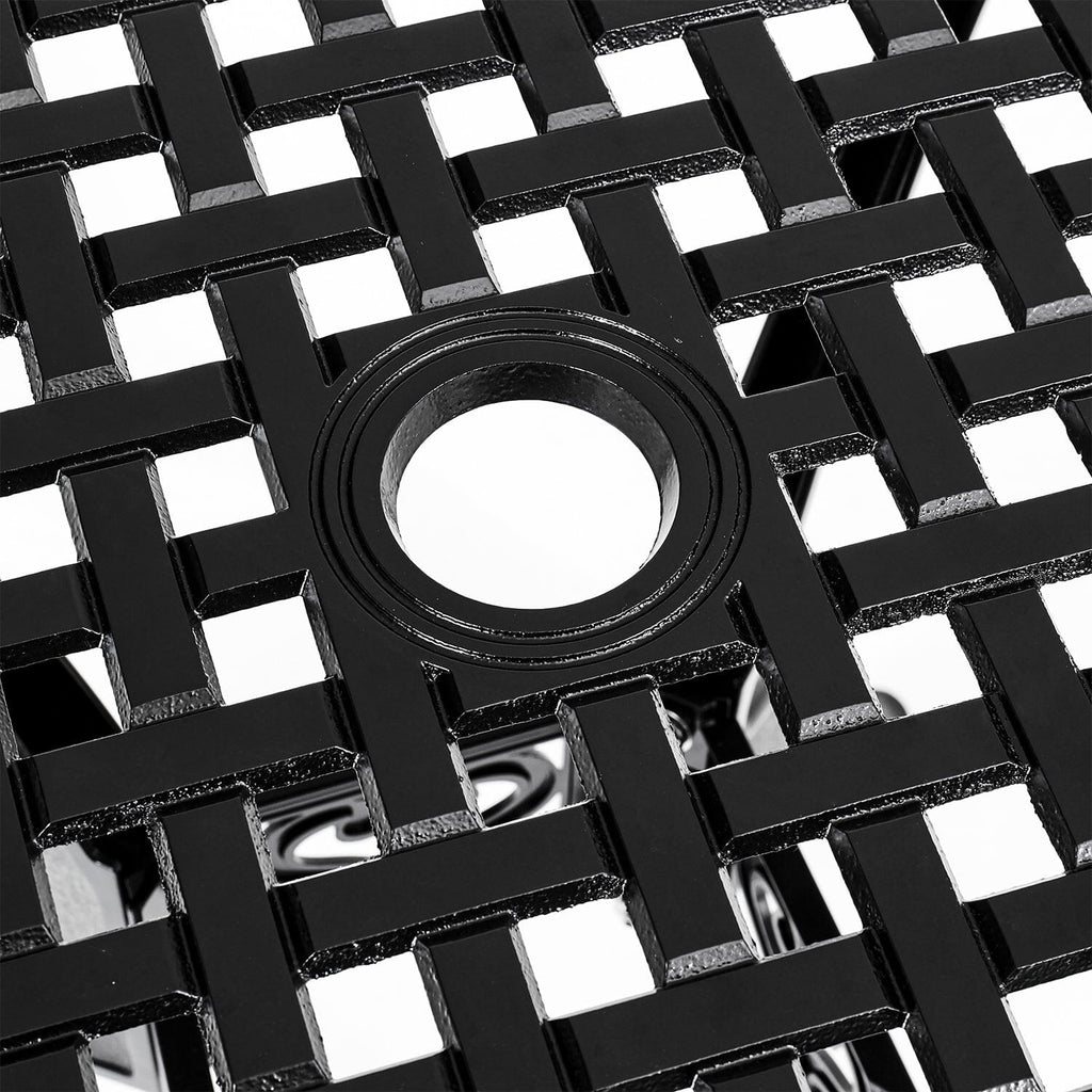 Black Cast Aluminium Square Outdoor Dining Table