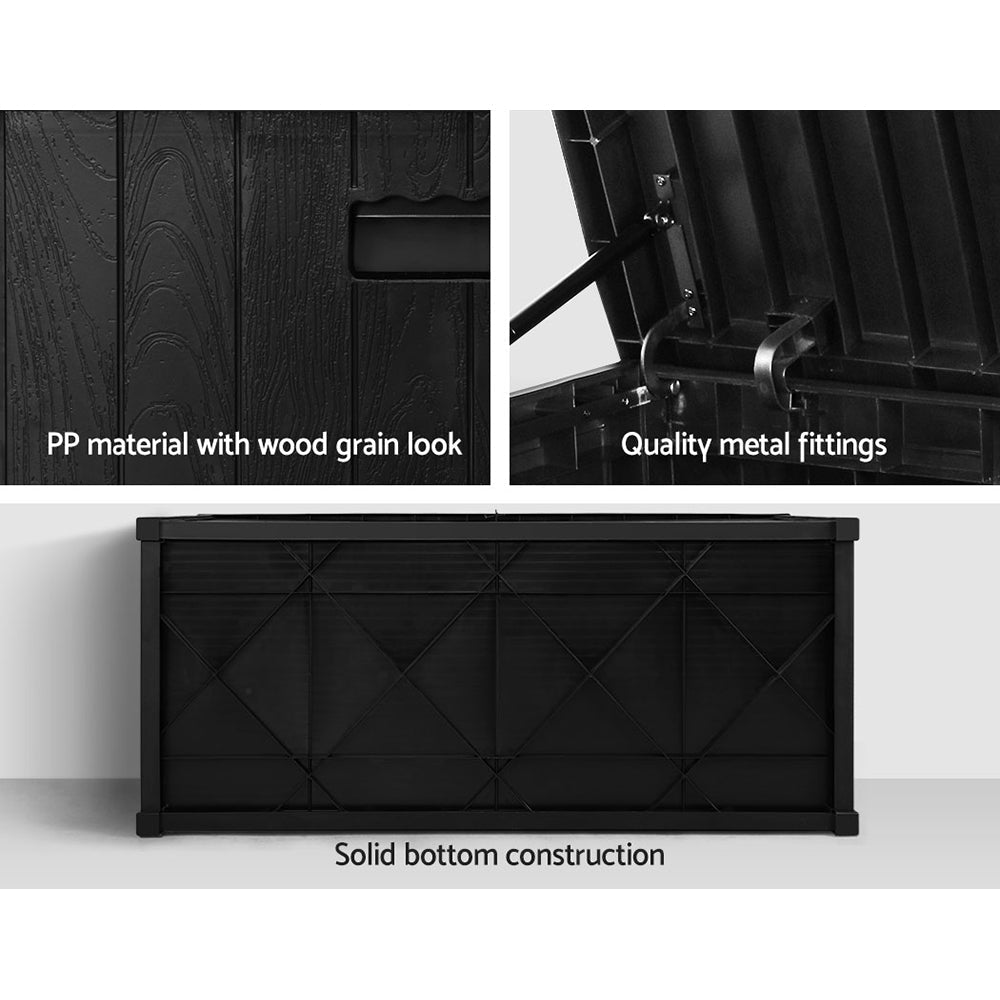 Updated Stylish Lockable Waterproof Garden Cushion Storage Box