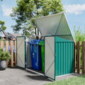 6x3/7x3 ft Lockable Garden Metal Bike Storage Shed