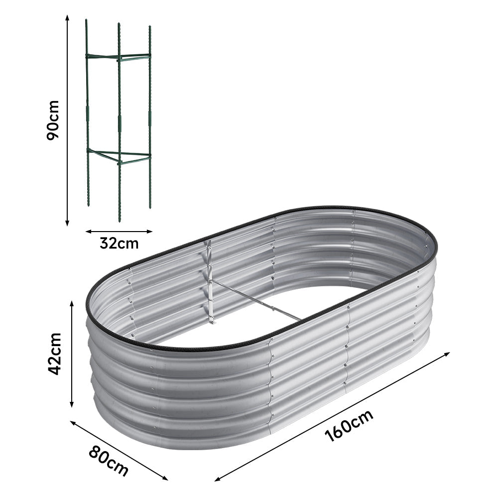 Galvanized Steel Raised Garden Bed
