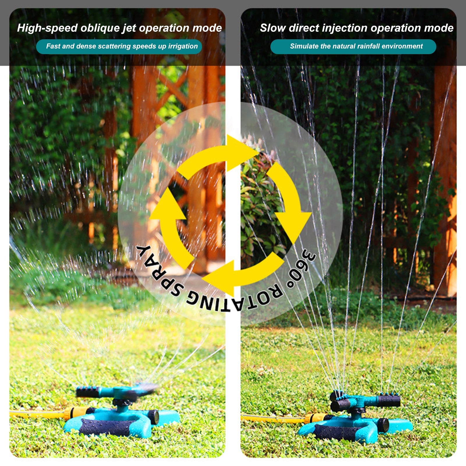 Butterfly-Base Rotary Water Sprinkler for Lawn