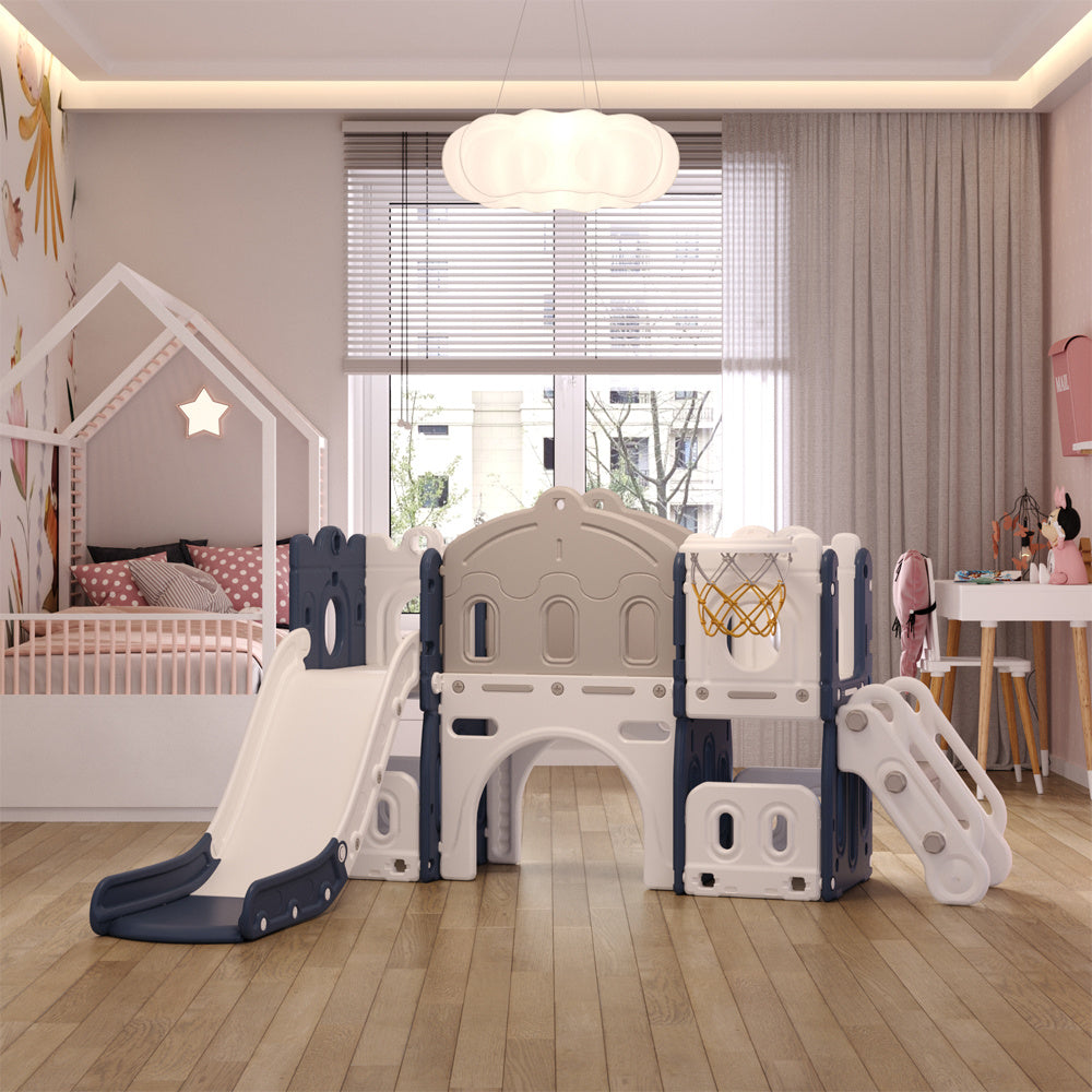 Indoor/Outdoor Climbing Frame with Slide for Toddlers