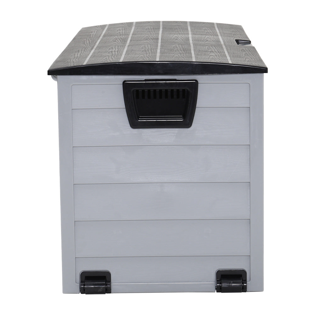 Plastic Extra Large Waterproof Garden Storage Box with Wheel
