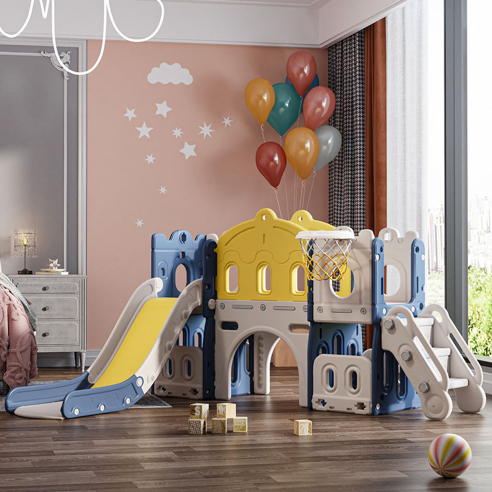 Indoor/Outdoor Climbing Frame with Slide for Toddlers